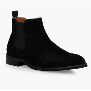 BROWNS VANDAM Men Suede Heeled Chelseas Leather Shoes Size 8